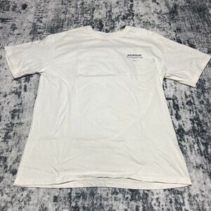 Mountain Adventure Fluke Men's XL White Graphic T Shirt Adventure Quote